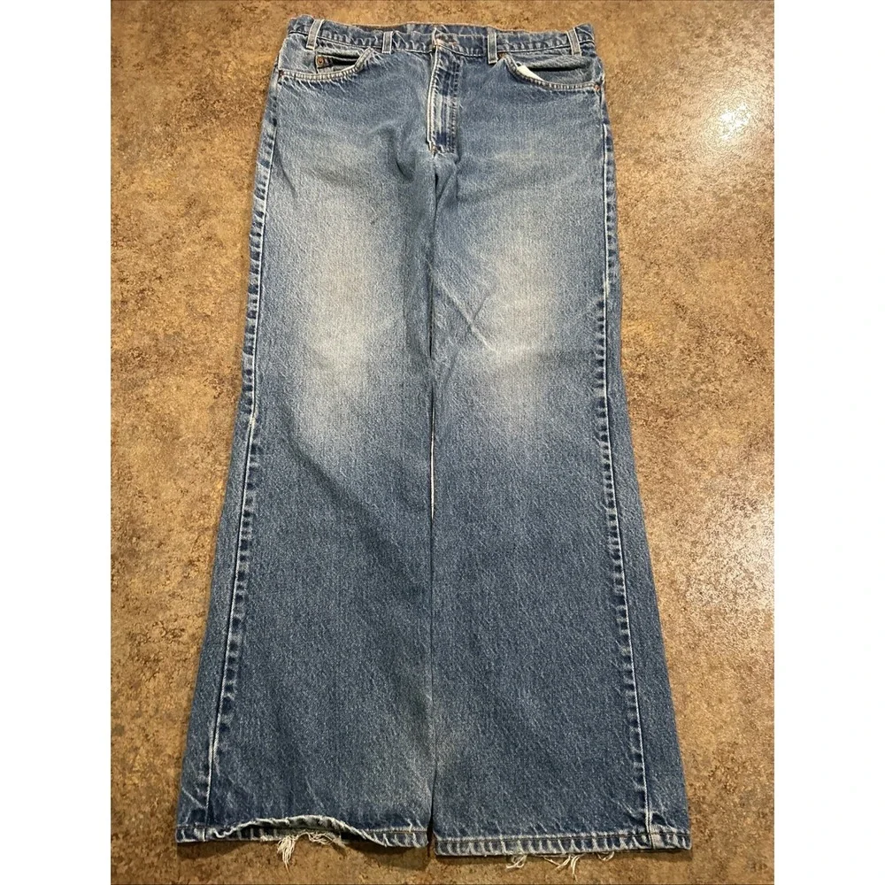 Vintage Levis 517 Orange Tab 38x32 (fits 36x31) Bootcut 90s Made In USA